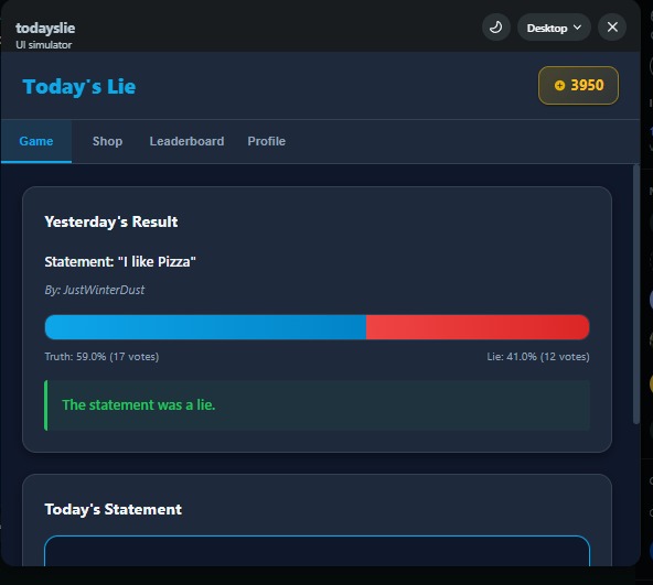 Today's Lie – screenshot 7