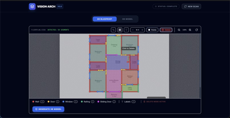 Vision3D - A Floorplan visualiser – screenshot 7