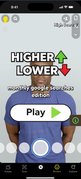 HigherOrLower(Google searches) – screenshot 3