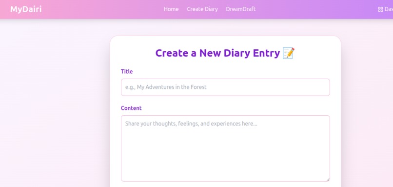 mydairi – screenshot 2