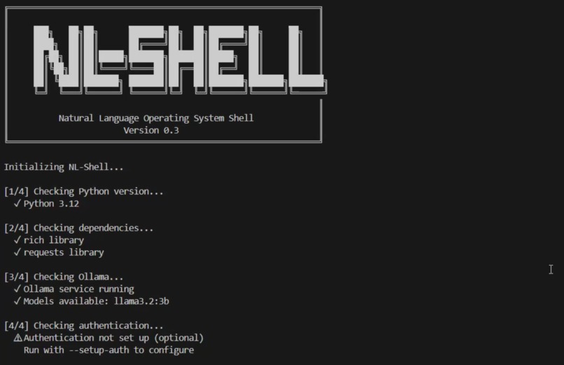 NL-Shell – screenshot 1