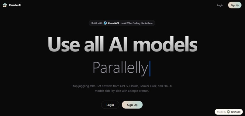 ParallelAI – Parallel Conversations with Top AI Models – screenshot 1