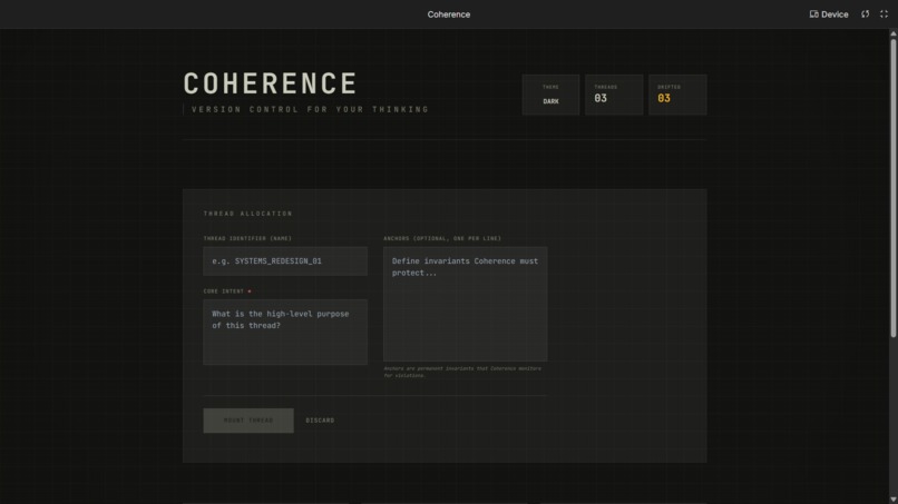 Coherence – screenshot 1