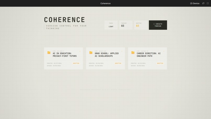 Coherence – screenshot 2