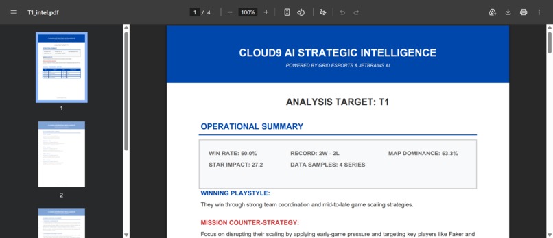 Cloud9 Stratos — Automated Scouting Report Generator – screenshot 6