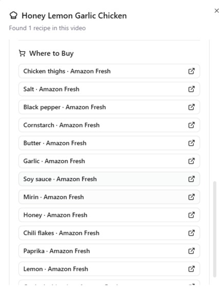 Recipe Extractor – screenshot 1
