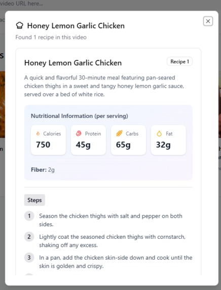 Recipe Extractor – screenshot 2