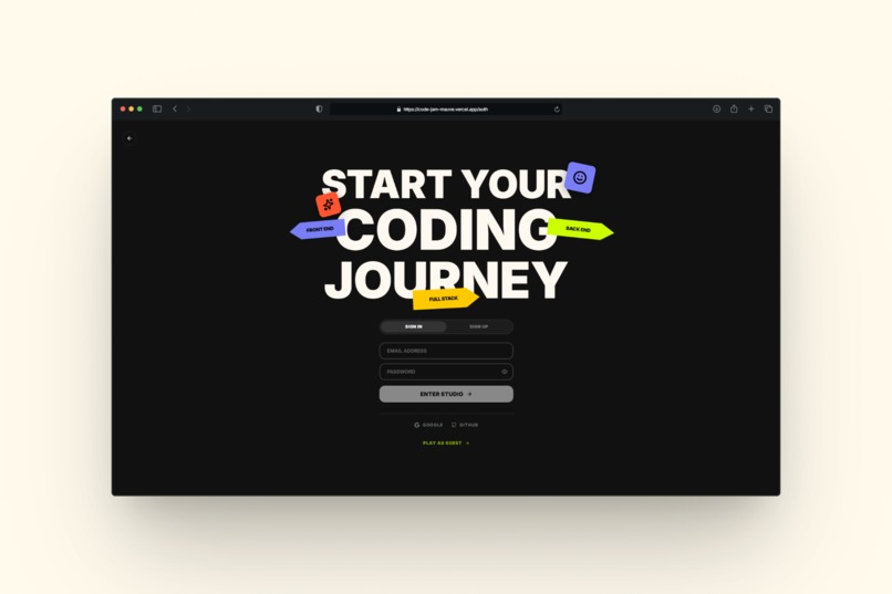 CodeJam – screenshot 1