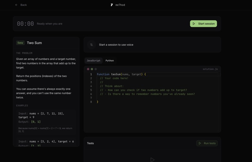 Me7hod AI – screenshot 2