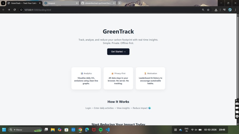 GreenTrack – screenshot 1