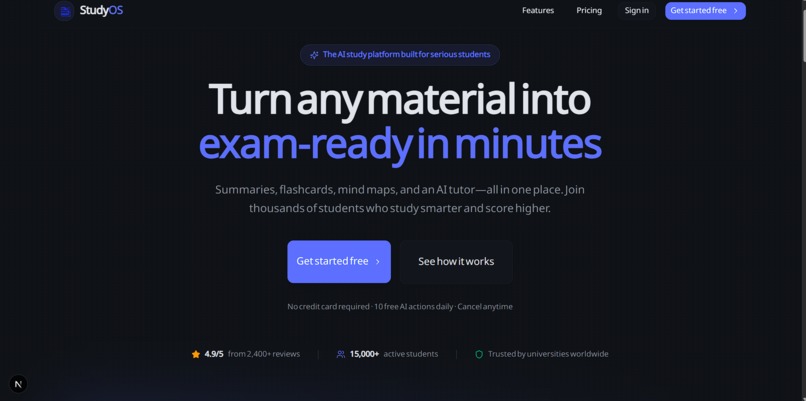 StudyOS – screenshot 1