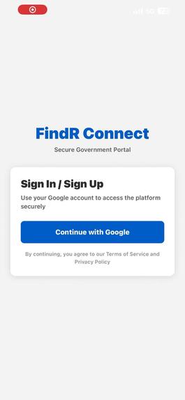 FindR Connect – screenshot 1
