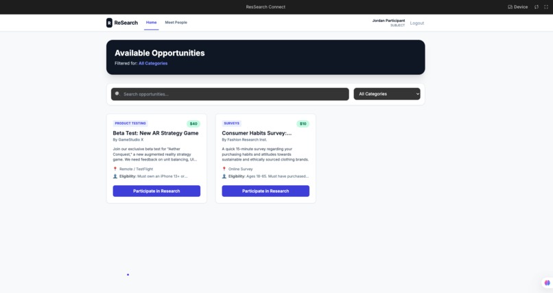 Research Connect  – screenshot 4