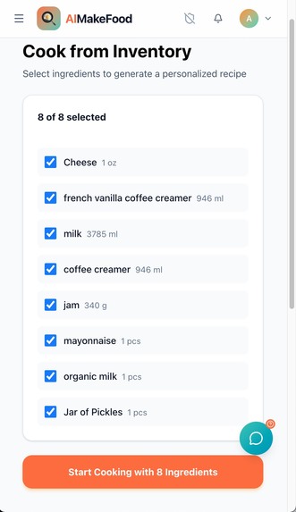 AIMakeFood - The AI Sous Chef With Real Eyes – screenshot 6