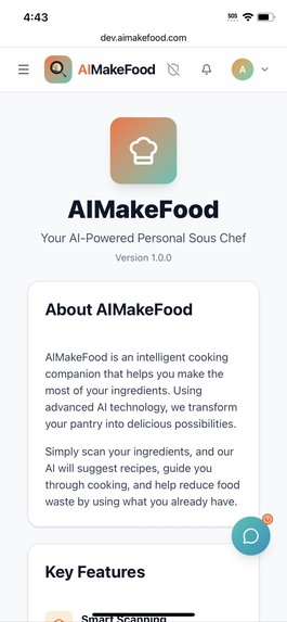 AIMakeFood - The AI Sous Chef With Real Eyes – screenshot 1