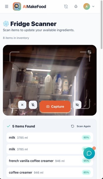 AIMakeFood - The AI Sous Chef With Real Eyes – screenshot 3