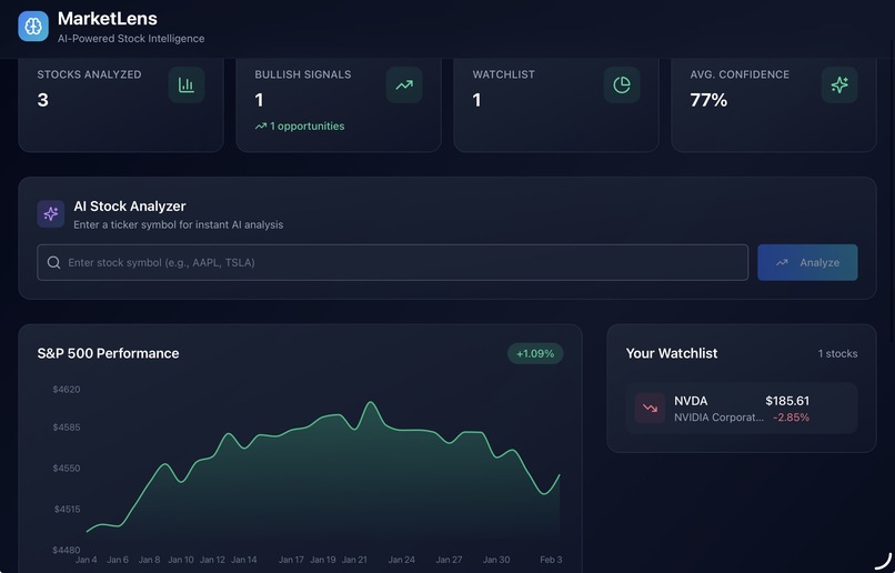 Gemini MarketLens – screenshot 1