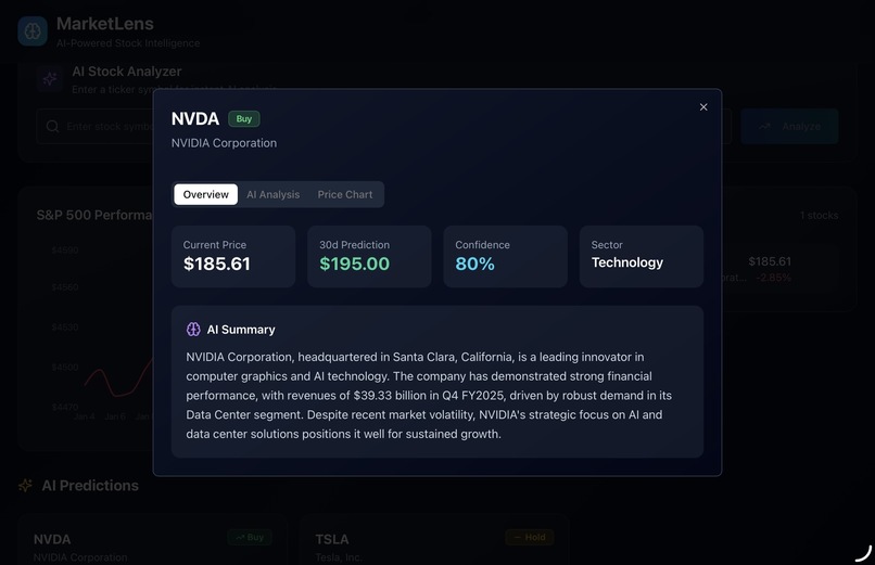 Gemini MarketLens – screenshot 2