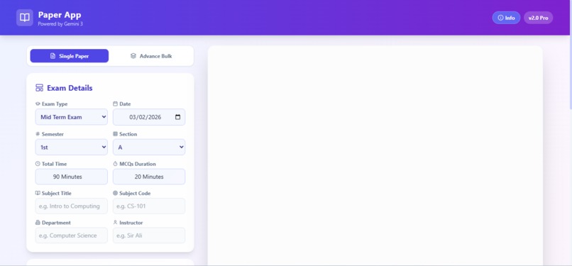 Paper App – AI-Powered Assessment Design System – screenshot 3