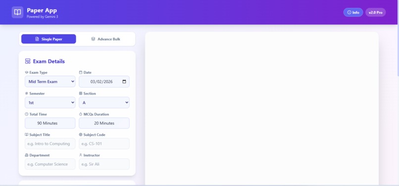Paper App – AI-Powered Assessment Design System – screenshot 5
