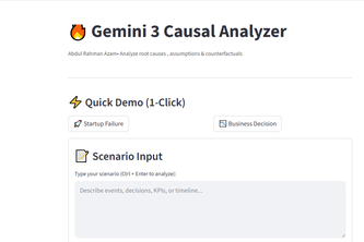 Gemini 3 Causal Analyzer--Decision Failure Intelligence Tool