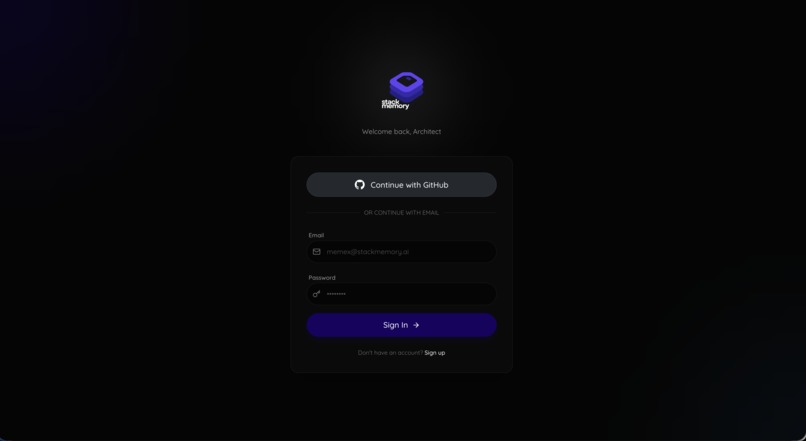 stackmemory.app – screenshot 2