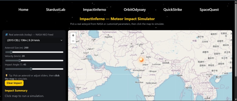 ShootingStars – Asteroid Impact Simulator & Space Explorer – screenshot 4