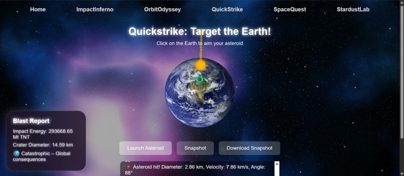 ShootingStars – Asteroid Impact Simulator & Space Explorer – screenshot 8