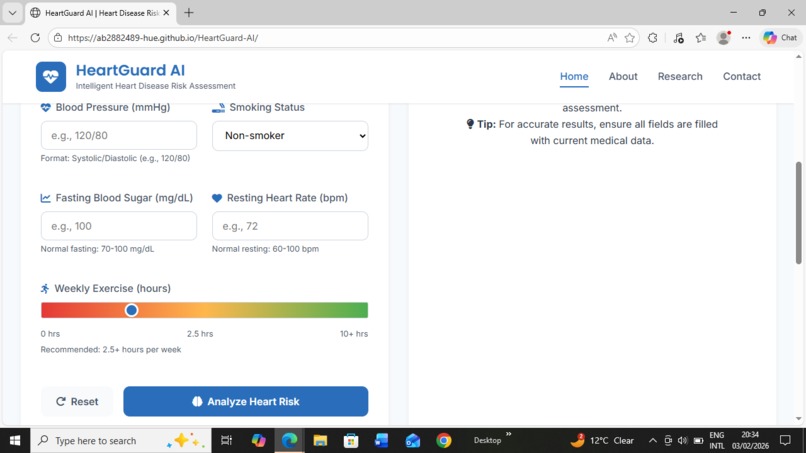 HeartGuard AI – screenshot 2