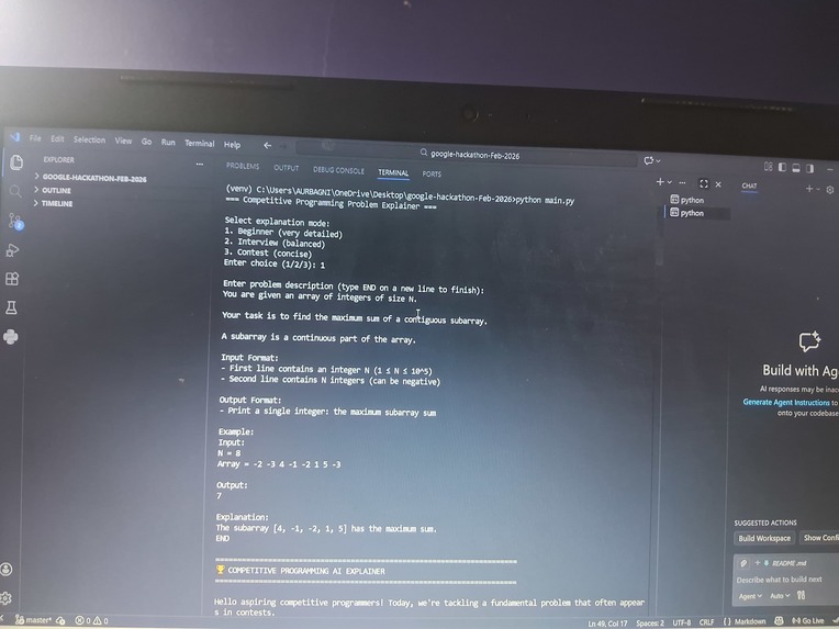 Competitive Programming Explanation Engine – screenshot 1