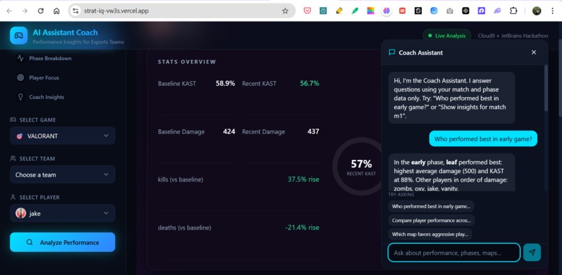 StratIQ – screenshot 2