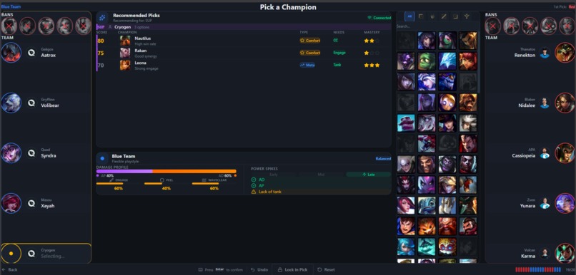 TeamBuilder – screenshot 1