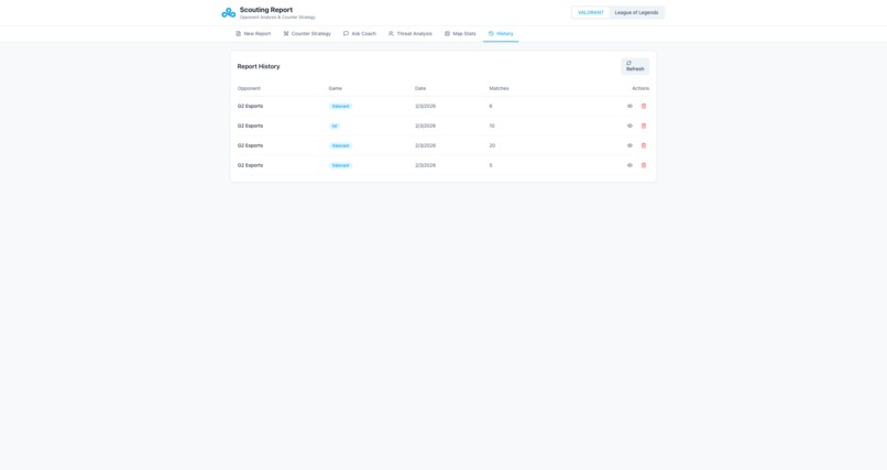 C9 Scouting Report Assistant – screenshot 2
