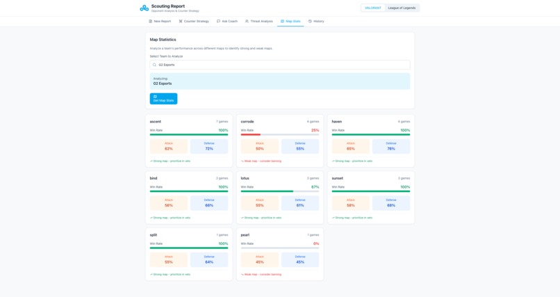 C9 Scouting Report Assistant – screenshot 4