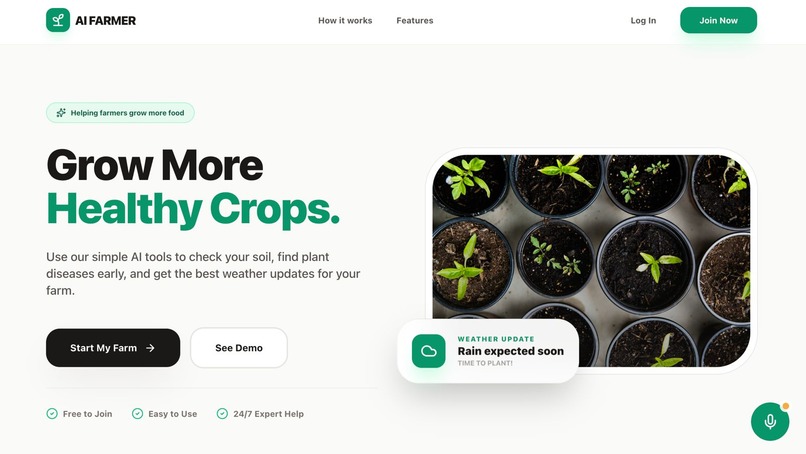 AI Farmer – Smart Decision Support for Modern Farming – screenshot 1