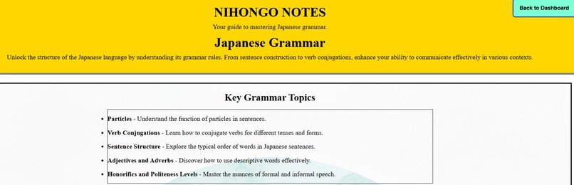 Nihongo Notes – screenshot 10