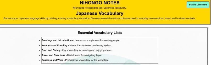 Nihongo Notes – screenshot 11