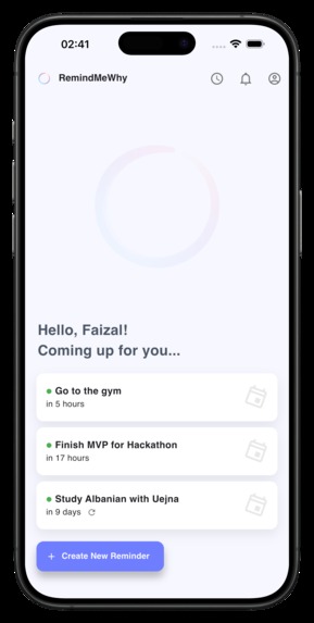RemindMeWhy – screenshot 1