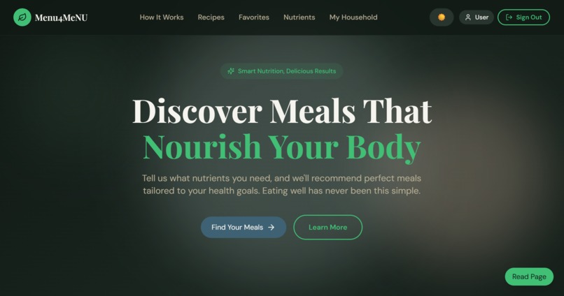 Menu4MeNU – screenshot 3
