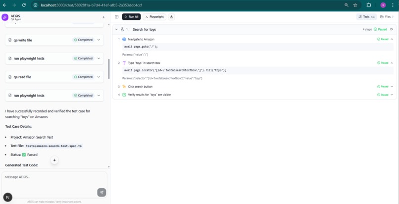 Aegis - AI-Powered QA Testing Agent – screenshot 2