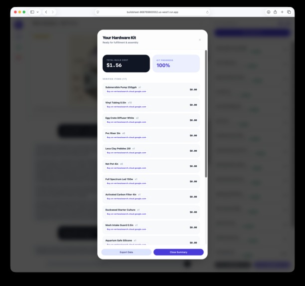 BuildSheet – screenshot 3