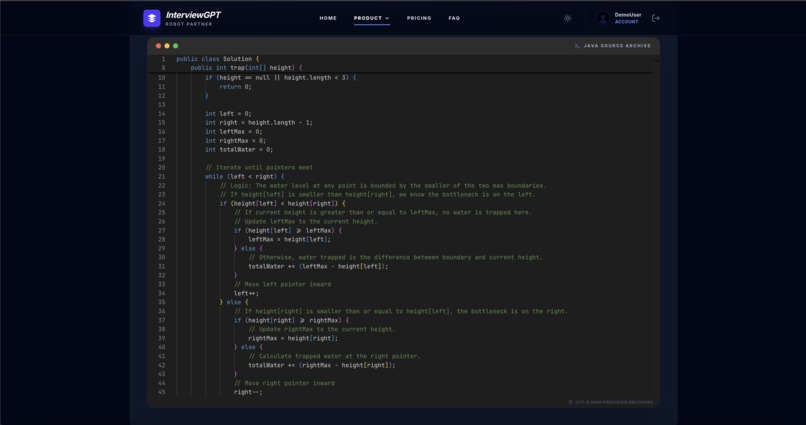 InterviewGPT – screenshot 2