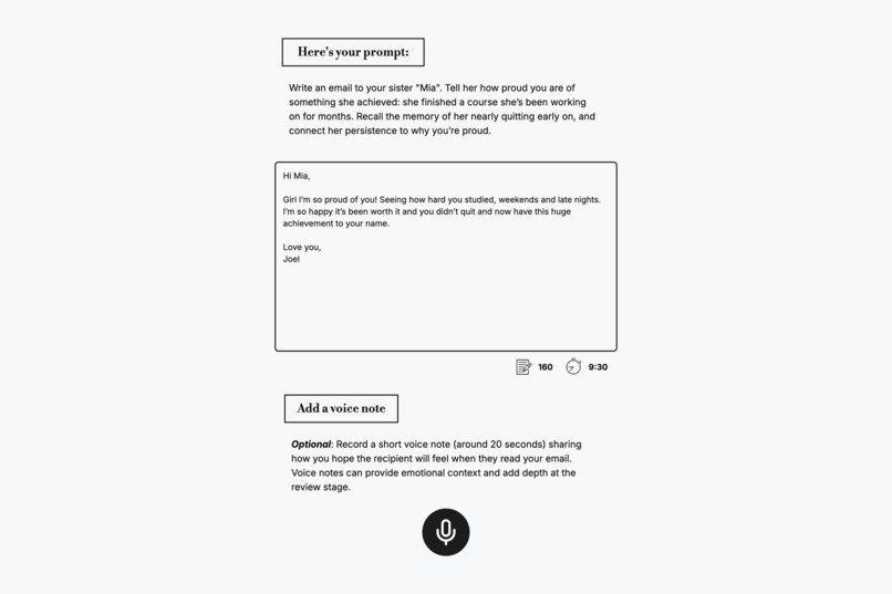 Emails I Never Send – screenshot 2