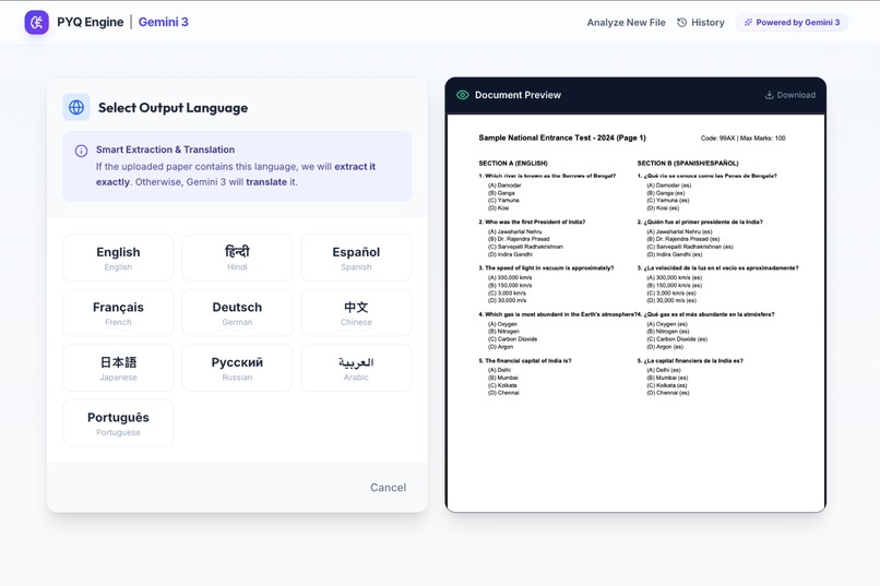 PYQ Intelligence Engine – screenshot 2