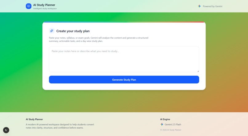 AI Study Planner using Gemini 3 – screenshot 6