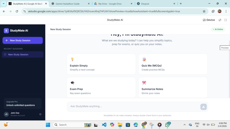 StudyMate AI – screenshot 2