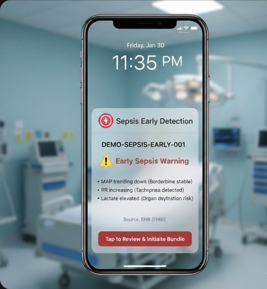 Sepsis Early Detection  – screenshot 1
