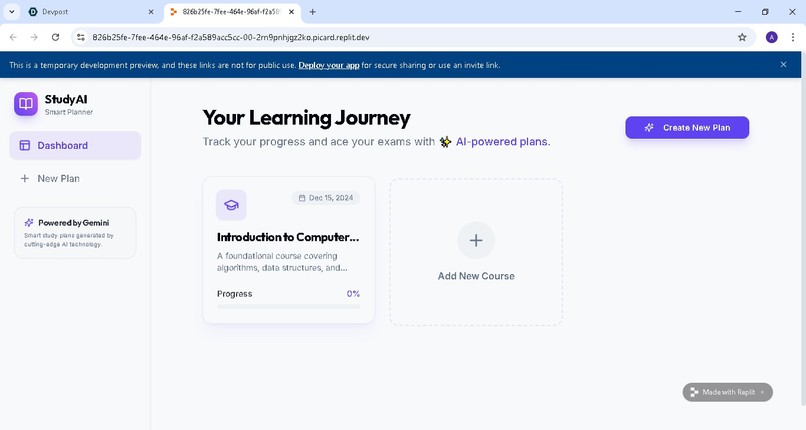 ShikshaAI – Gemini Study Planning Agent – screenshot 1