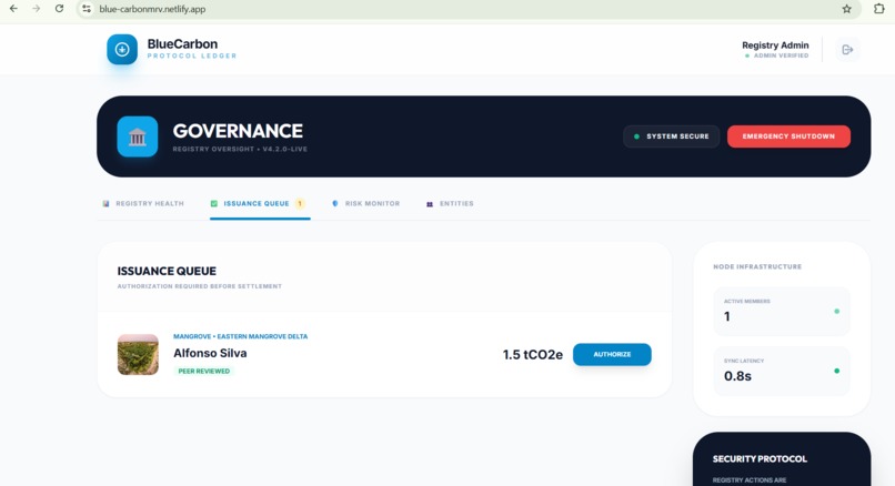 Blue Carbon MRV System – screenshot 2