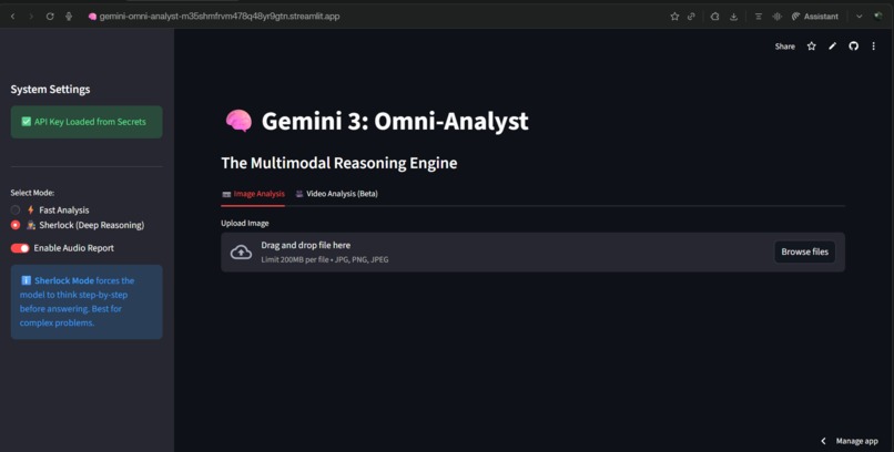 Gemini 3: Omni-Analyst – screenshot 1